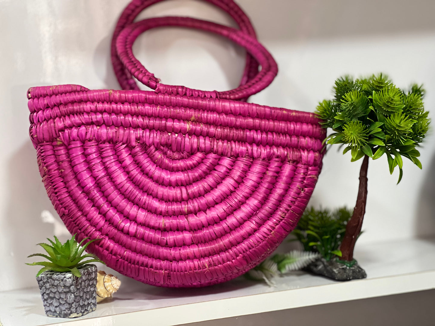Maji Rattan Beach Bag