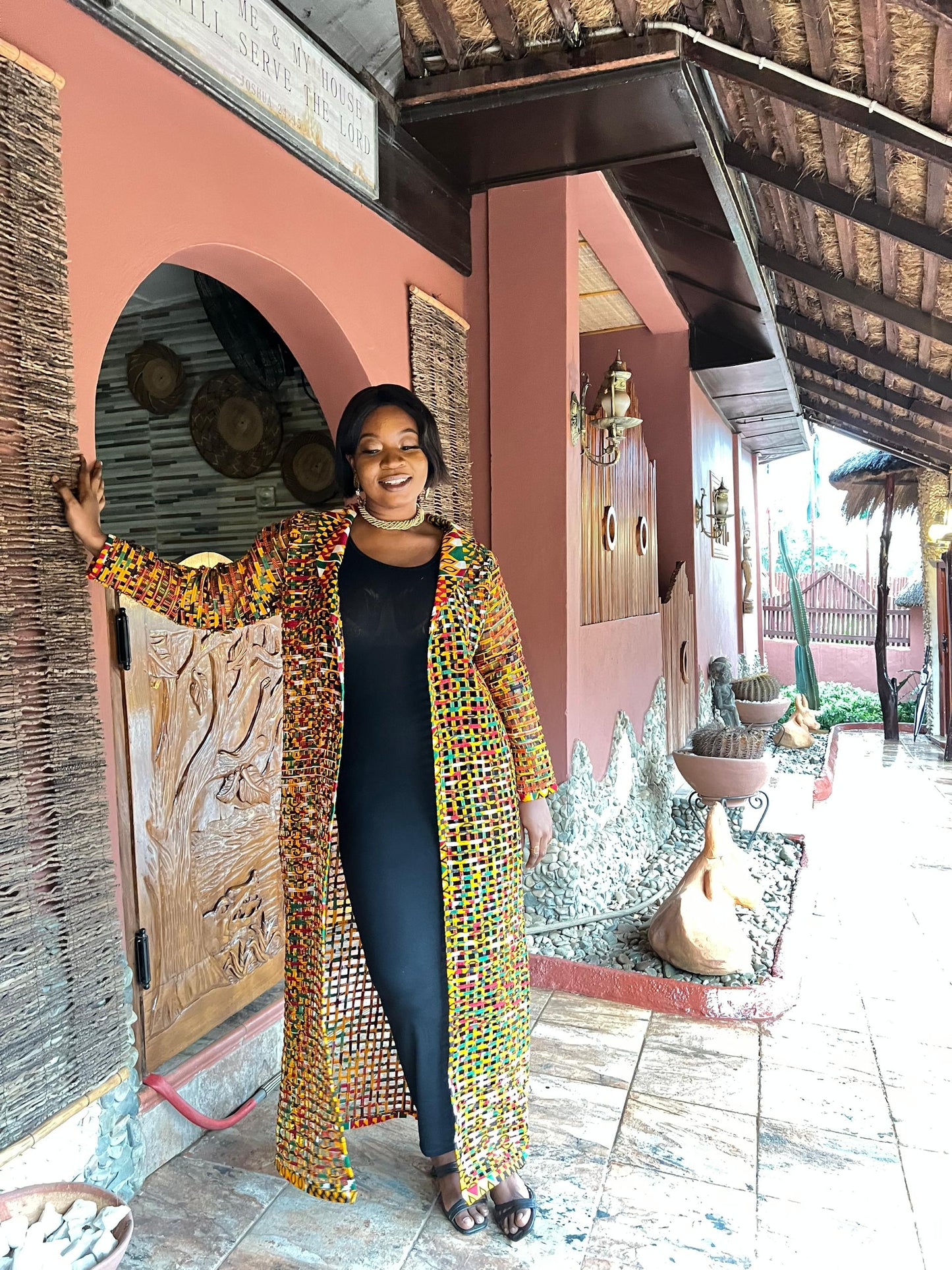 Kesewaa Kente Mesh Jacket