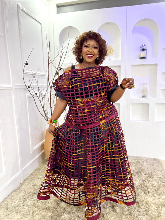 Ohemaa Wine Mesh 2 piece Set