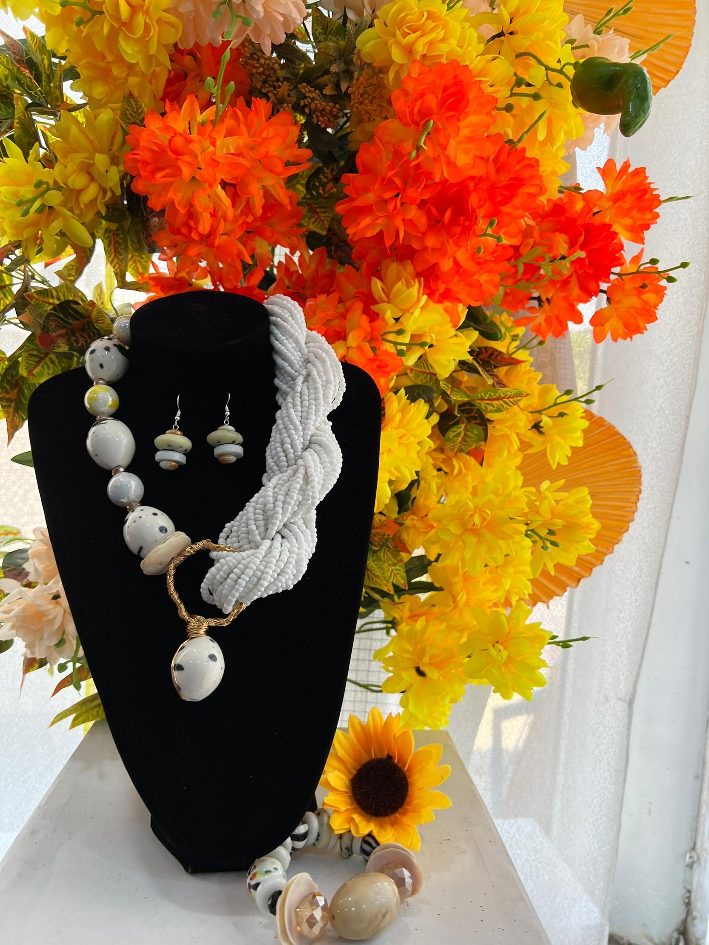 Oheneyere African Beaded Necklace