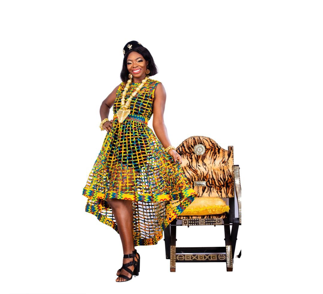 Ohemaa Mesh Kente Dress