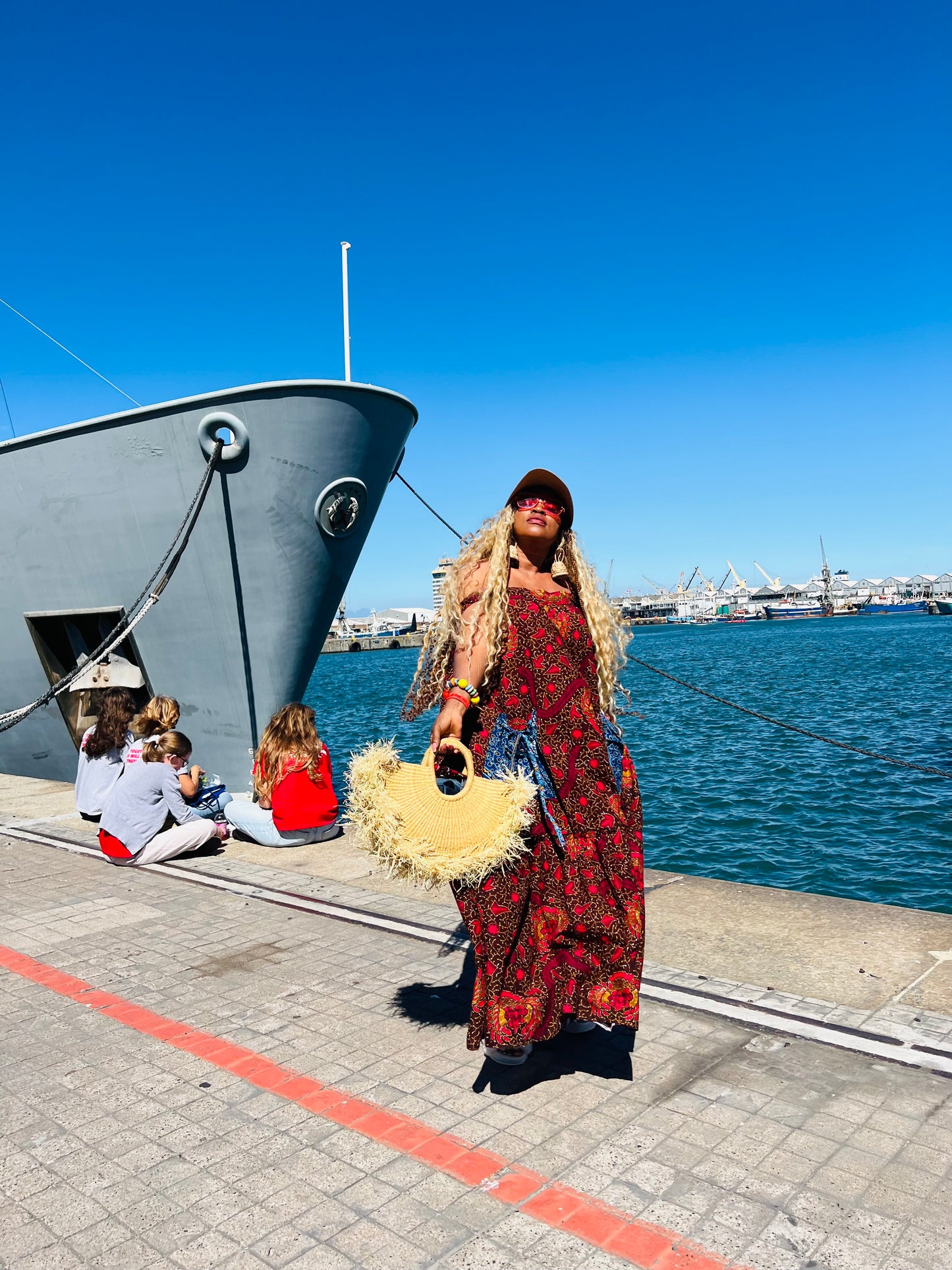 Siya Moon Rattan Beach Bag