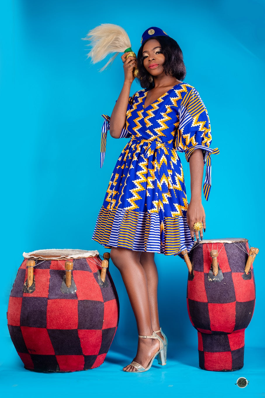 Frema kente Blue Dress