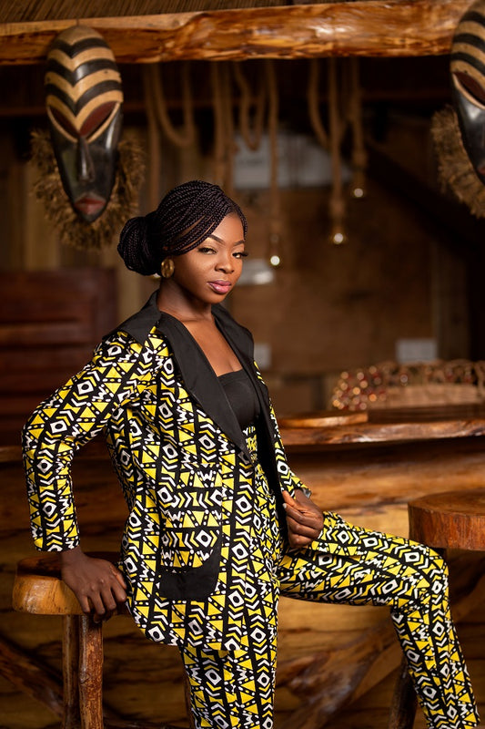 Ohenewaa Africa BLazer set