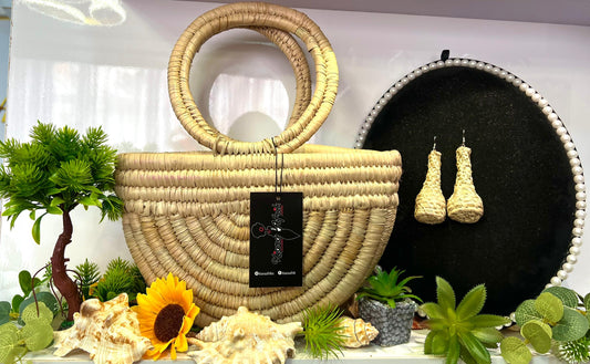 Maji Rattan Beach Bag