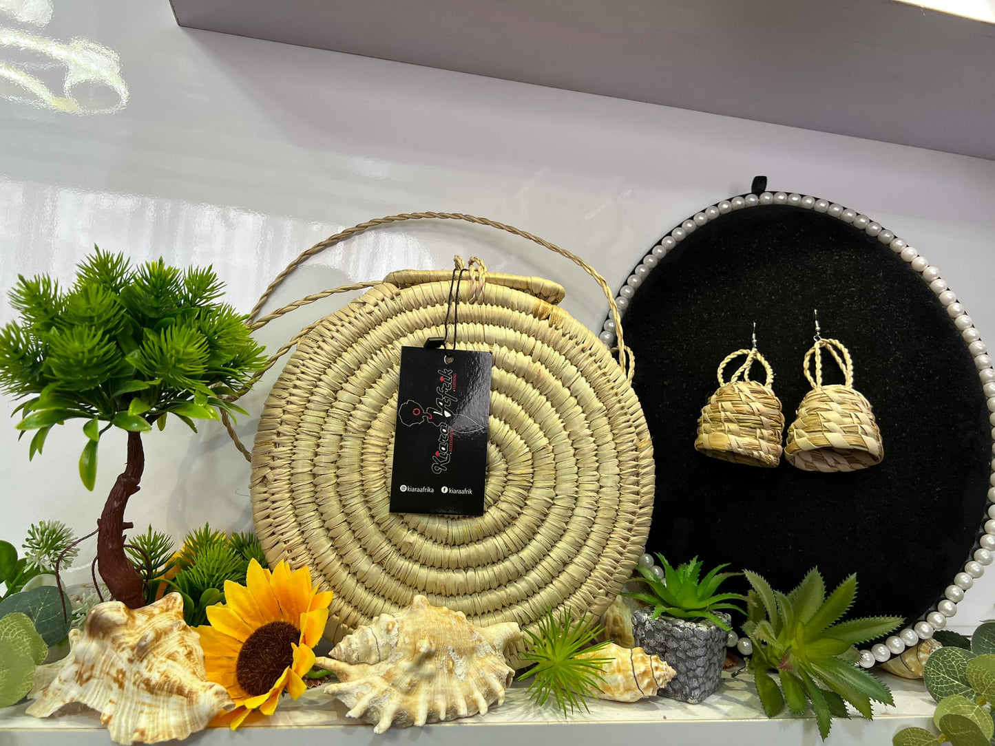 Maji Rattan Beach Bag