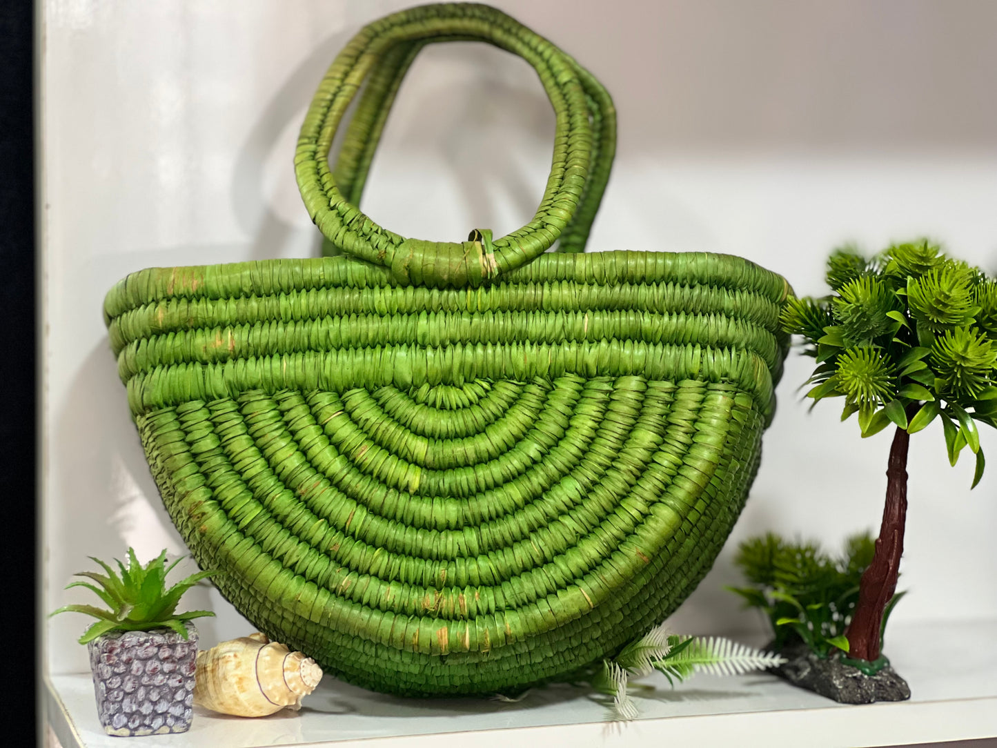 Maji Rattan Beach Bag