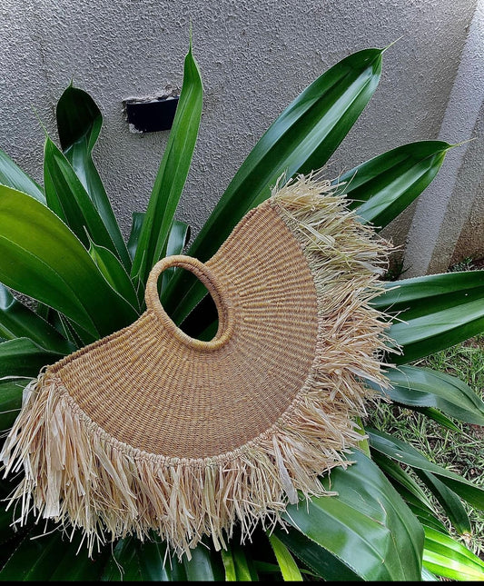 Siya Moon Rattan Beach Bag