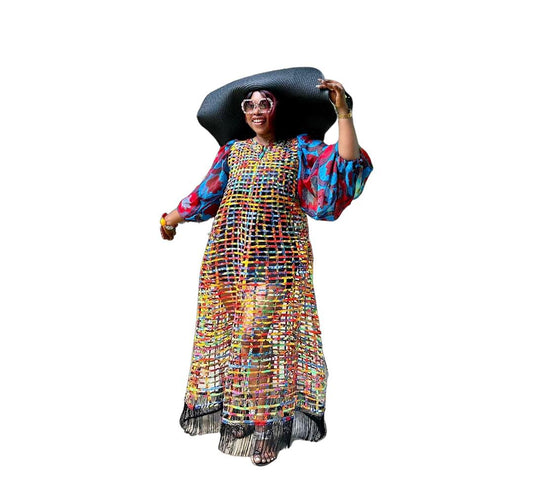 Olora African Mesh Dress