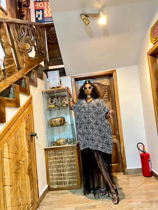 Aziza fringes Loose dress